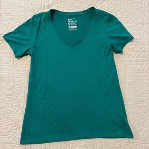 Nike Women's Teal V-Neck Tee